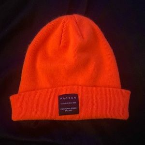 Neon Orange PACSUN Beanie Unisex